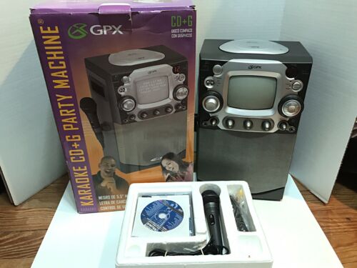 GPX CD + G Player and Party Karaoke Machine Complete in Box