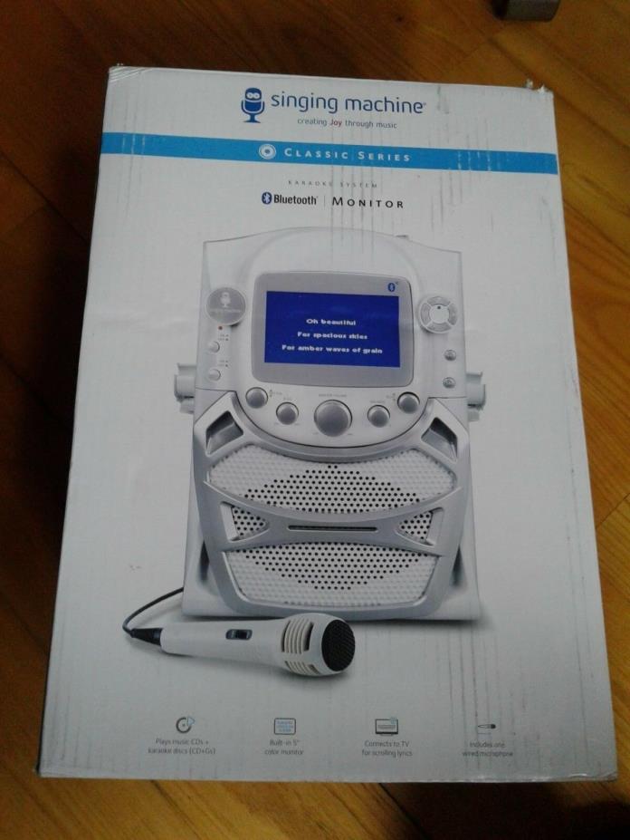 Singing Machine CD G Karaoke Bluetooth System Built-in 5