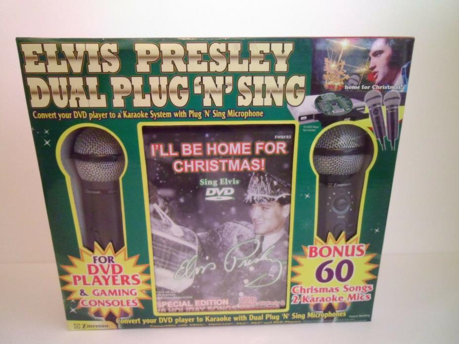 Elvis Presley Dual Plug 'N' Sing Karaoke Set for DVD Players/Game Consoles