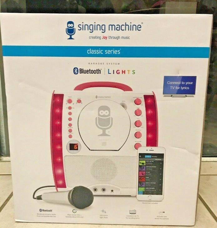Singing Machine Karaoke System w/ Bluetooth , Microphone & LED Disco Light Show