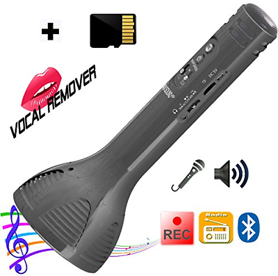 Active Vocal Remover Portable Microphone Wireless Karaoke Singing Machine