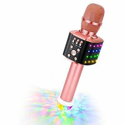 Portable Systems Wireless Bluetooth Karaoke Microphone Flashing Dancing Lights 4