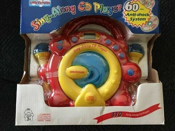 Kids Karaoke Portable Sing Along CD PLAYER + 2 Microphones - New