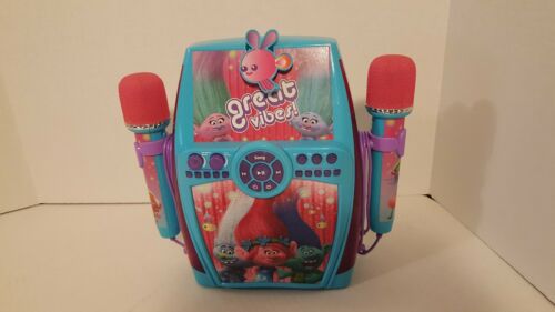 Dreamworks Trolls Disco Party Karaoke Machine Kids Toy/MP3 Player dual mic