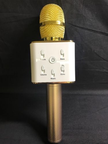 Wireless Microphone/Karaoke Gold With Case