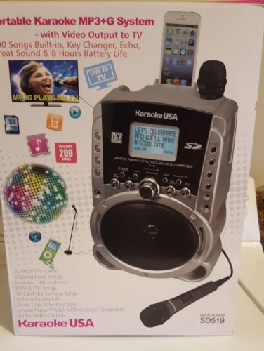 Karaoke usa Portable Karaoke System SD519