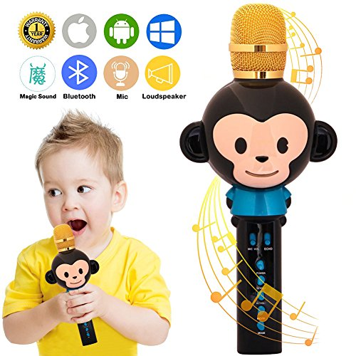 UVUXZLW Microphone for Kids Karaoke Microphone Bluetooth Wireless Microphone KTV