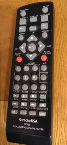 Karaoke USA GF829 Remote Control Infrared Tested Fast Free Shipping!