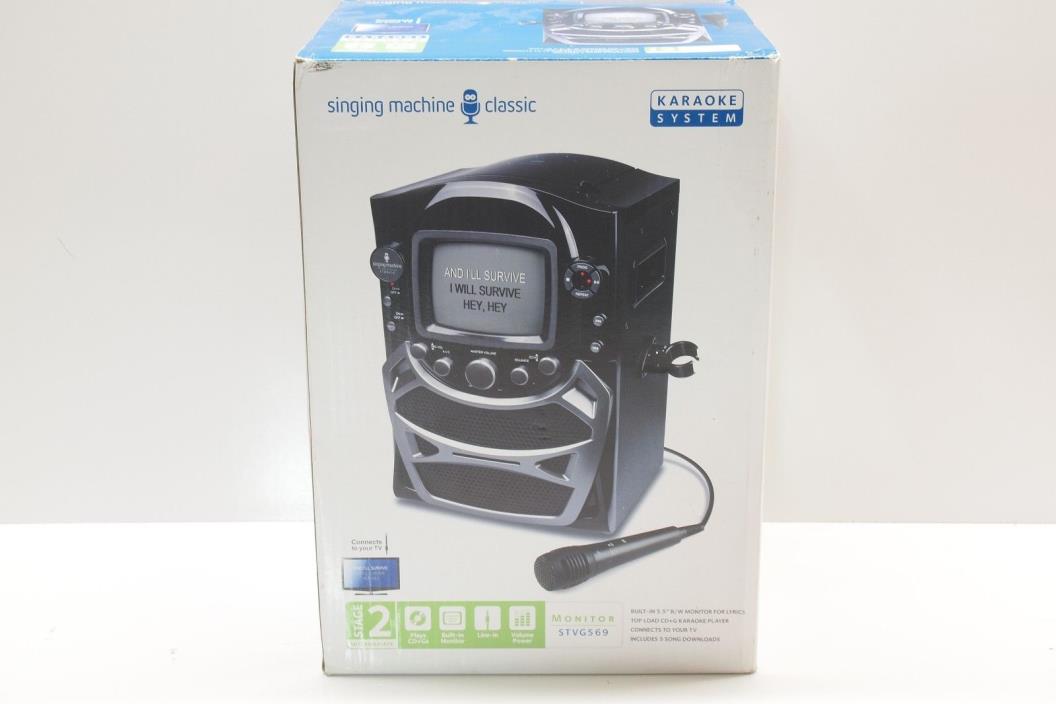 Singing Machine CD Karaoke Bluetooth System Built-In 5