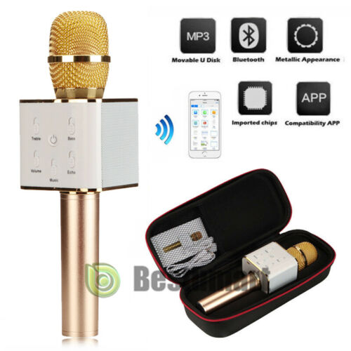 Q7 Wireless Bluetooth Handheld KTV Karaoke Microphone Mic Speaker Sing For Phone