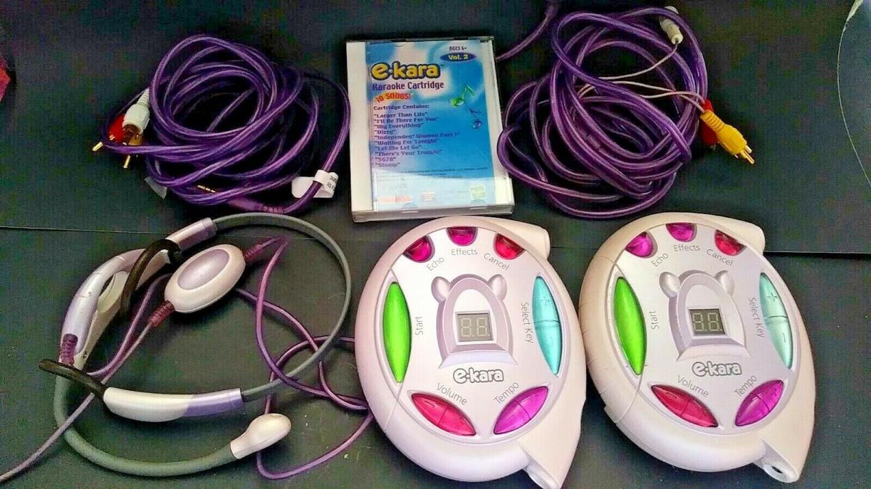 Two E-Kara Real Karaoke Pro Headset Music System