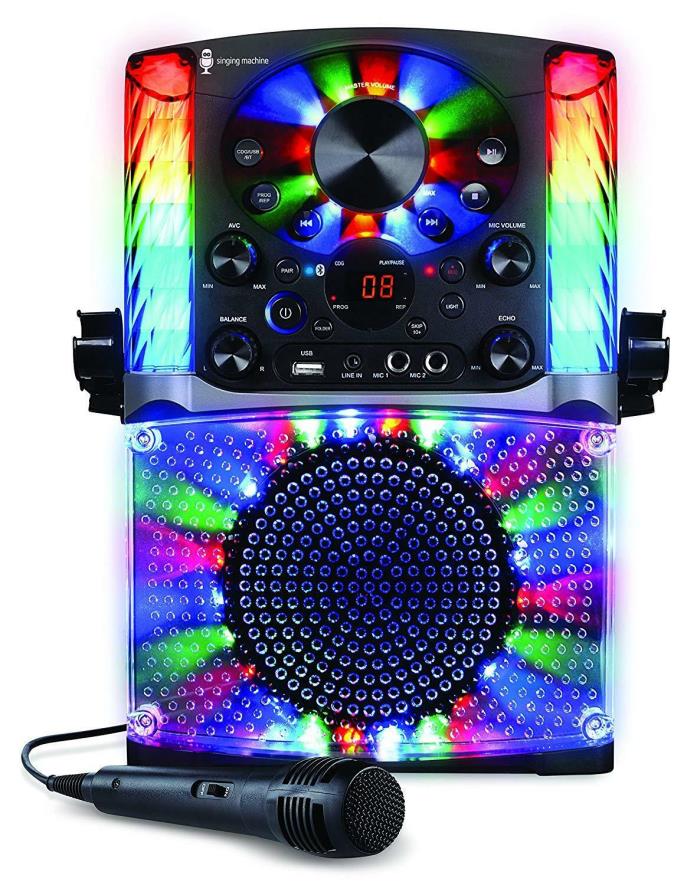 Karaoke System Singing Machine Bluetooth CD+G Black