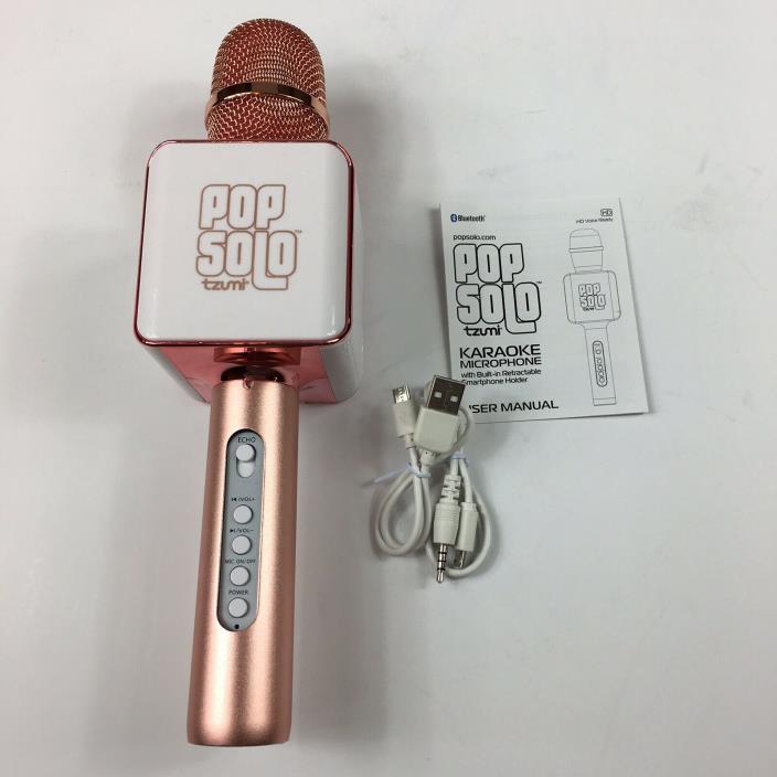 Tzumi Pop Solo Bluetooth Microphone Rose Gold Model Number 4956RG