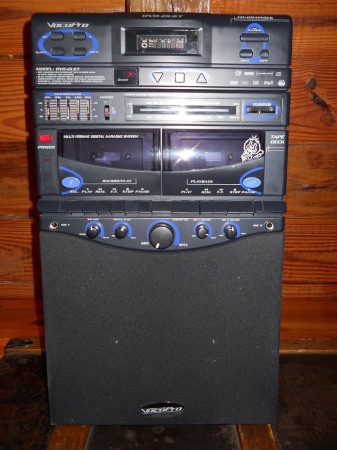 VocoPro DVD Duet Karaoke System W/ Cords, Mic, & Remote