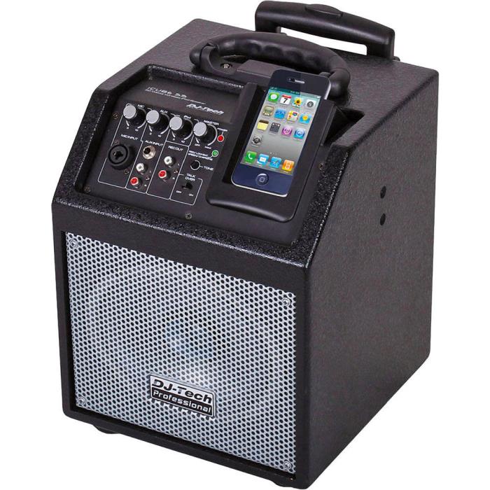 NEW DJ-Tech iCube 50 Powered Wireless Public Address System Mixer 50W Karaoke
