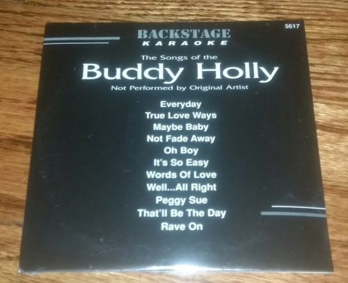Buddy Holly~~Backstage Karaoke~~5617~~That’ll Be The Day~~~Maybe Baby~~CD+G~New