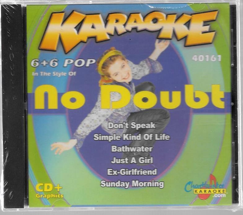 Karaoke CD+G-CHARTBUSTER POP 6+6 NO DOUBT- Don't Speak, Just A Girl & more