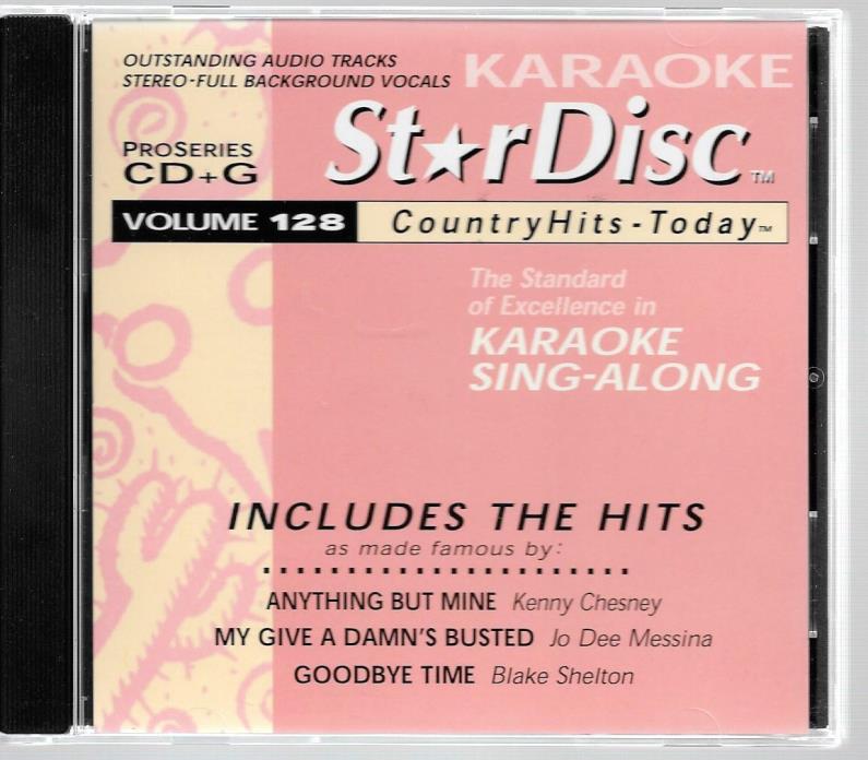 Karaoke CD+G-STARDISC COUNTRY HITS TODAY VOL.128-14 SONGS-Messina,Lonestar&more