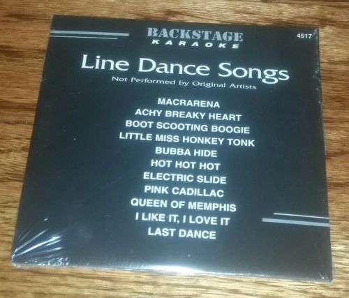 Backstage Karaoke CD+G country line dance songs 4517 factory SEALED brand new