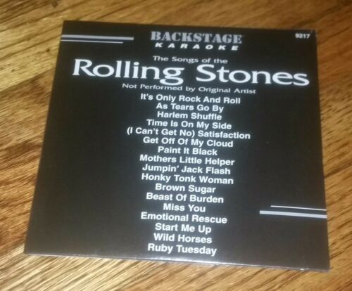 Backstage Karaoke Disc 9217 CDG CD+G THE ROLLING STONES factory SEALED brand new