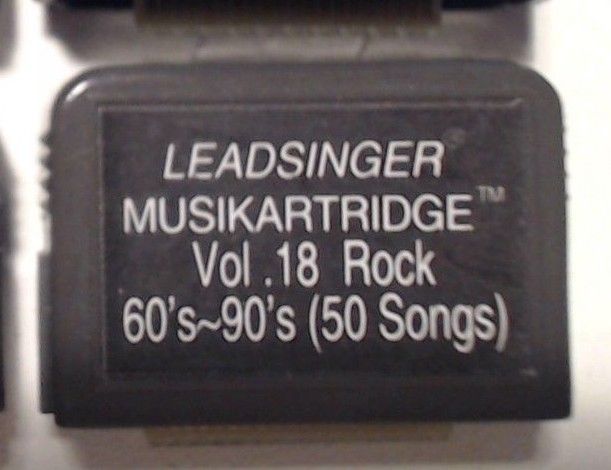 Leadsinger Musikartridge Vol. 18 Rock 60's-90's (50 Sings) (Karaoke Cartridge)