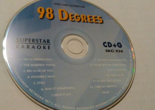 98 Degrees Karaoke SKG-934 SuperStar CDG 12 Songs New !