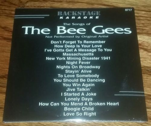 Backstage Karaoke Bee Gees greatest hits CDG 8717 factory SEALED brand new