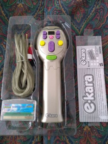 Takara E-Kara Karaoke Singing Machine 1 Cartridge 5 Songs Hasbro 2001 w/ Effects