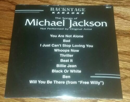 Backstage Karaoke 9817 ~ Michael Jackson ~ CD+G  Karaoke ~ Michael Jackson ~ NEW