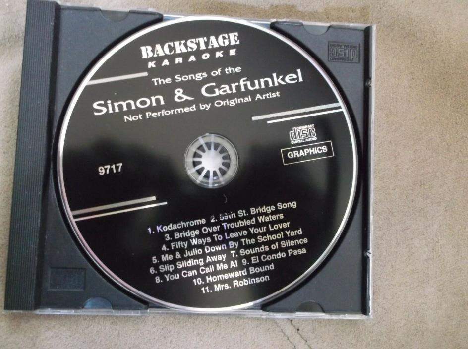 Simon & Garfunkel ~ Backstage Karaoke~9717 ~~ Kodachrome~~Homeward Bound ~~ CD+G
