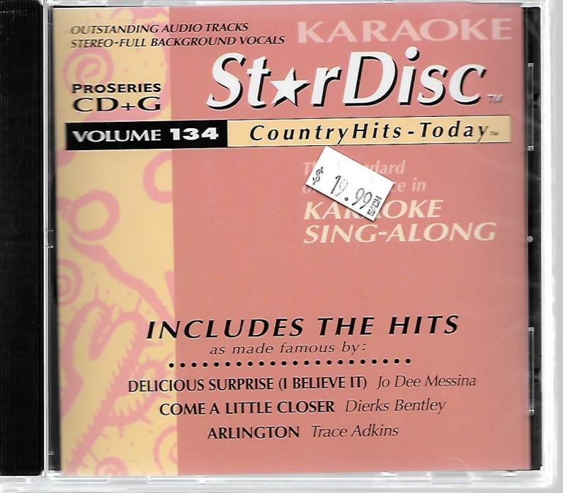 Karaoke CD+G-STARDISC COUNTRY HITS TODAY VOL.134-14 SONGS-Vassar,Travis & more