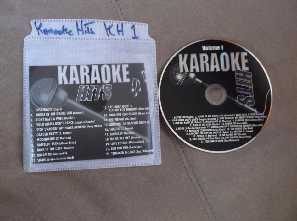 Karaoke Hits Disc Vol. 1 CDG CD+G IN VERY GOOD CONDITION