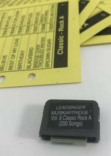 Leadsinger Musikartridge Vol. 8 Classic Rock A 200 Sings Karaoke Cartridge READ
