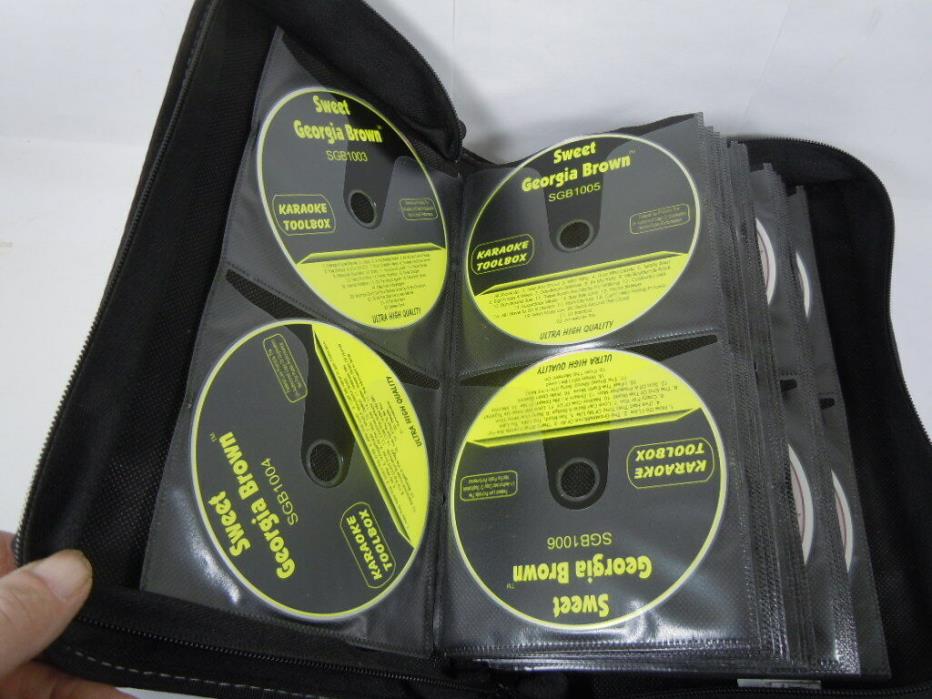SWEET GEORGIA BROWN KARAOKE CD+G MUSIC SET IN BINDER-78 DISCS INCLUDED - MINT -