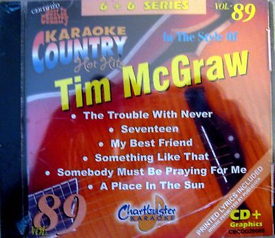 Chartbuster Karaoke CD+G Country Artist Series - CB20089/20423   (Tim McGraw)