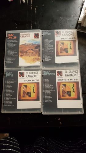 NIKKODO GMB KARAOKE LOT OF 4 Pop Hits Super Hits Country