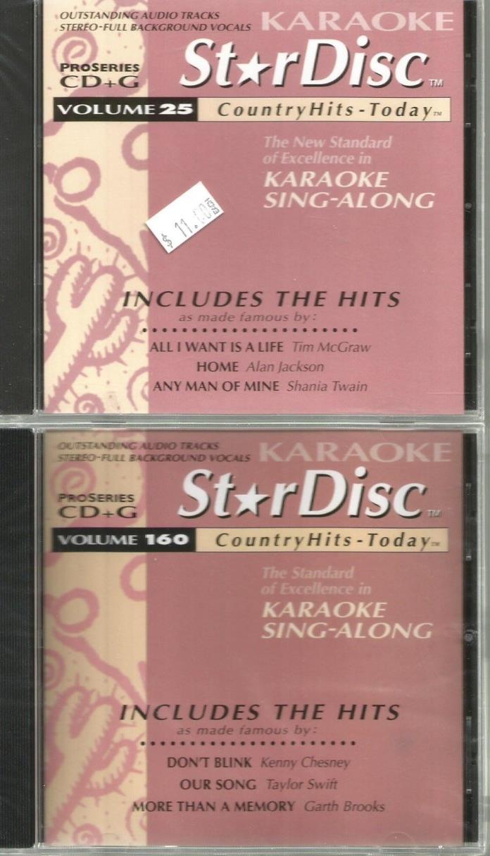 Karaoke CD+G-STARDISC COUNTRY HITS TODAY-34 DISC COLLECTION- 476 SONGS