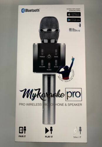 My Karaoke Pro 2-in-1 Wireless Bluetooth Microphone & Speaker - New in Box