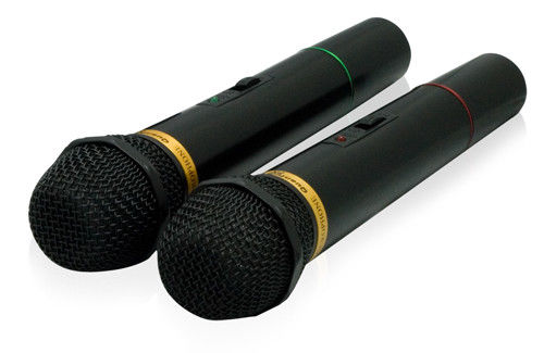 QFX Wireless Twin-Pack Dynamic Professional Microphone System-Black Color