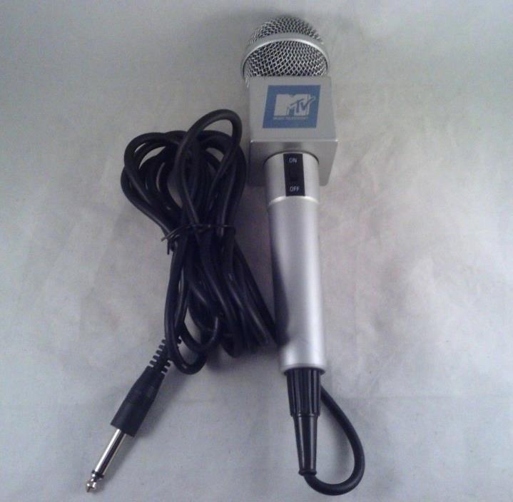 RETRO MTV TELEVISION WIRED DYNAMIC MICROPHONE Karaoke 6.3 mm (1/4