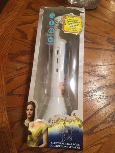 Disney Beauty And The Beast Bluetooth Karaoke Microphone Speaker