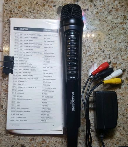Magic Sing ET9K Karaoke mic with 1845 built in songs