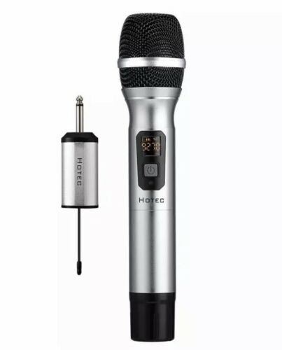 Hotec 25 Channel UHF Handheld Wireless Microphone with Mini Portable Receiver...