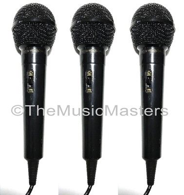 3X Dynamic Handheld Microphone Karaoke DJ Vocal Mic with On/Off Switch 1/4