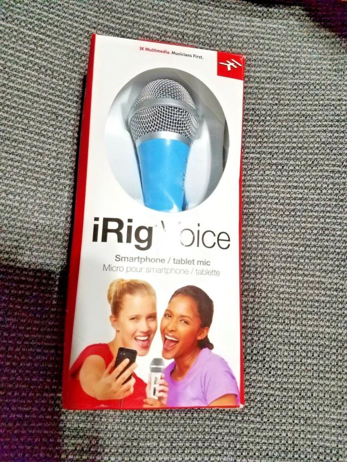 K Multimedia iRig Voice (Blue) Karaoke Microphone for Smartphones & Tablets
