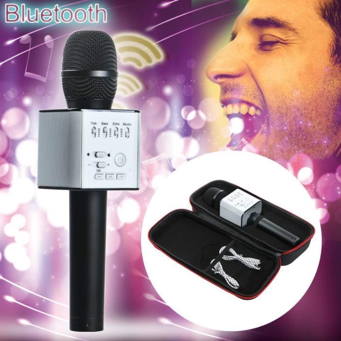 Q9 MicGeek Wireless Bluetooth Karaoke Microphone USB Speaker Mini Home KTV