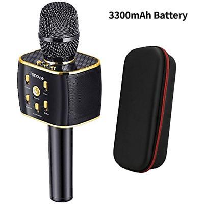 3300mAh Studio Recording Equipment Wireless Karaoke Microphone 12w Hi-Fi Speaker