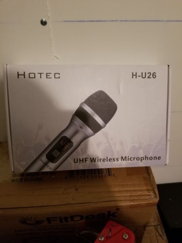 Hotec 25 Channel UHF Wireless Microphone Dual With Mini Portable Receiver 1/4