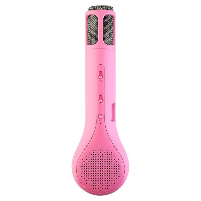 Karaoke Microphone with Bluetooth speaker Wireless Rechargeable Pink