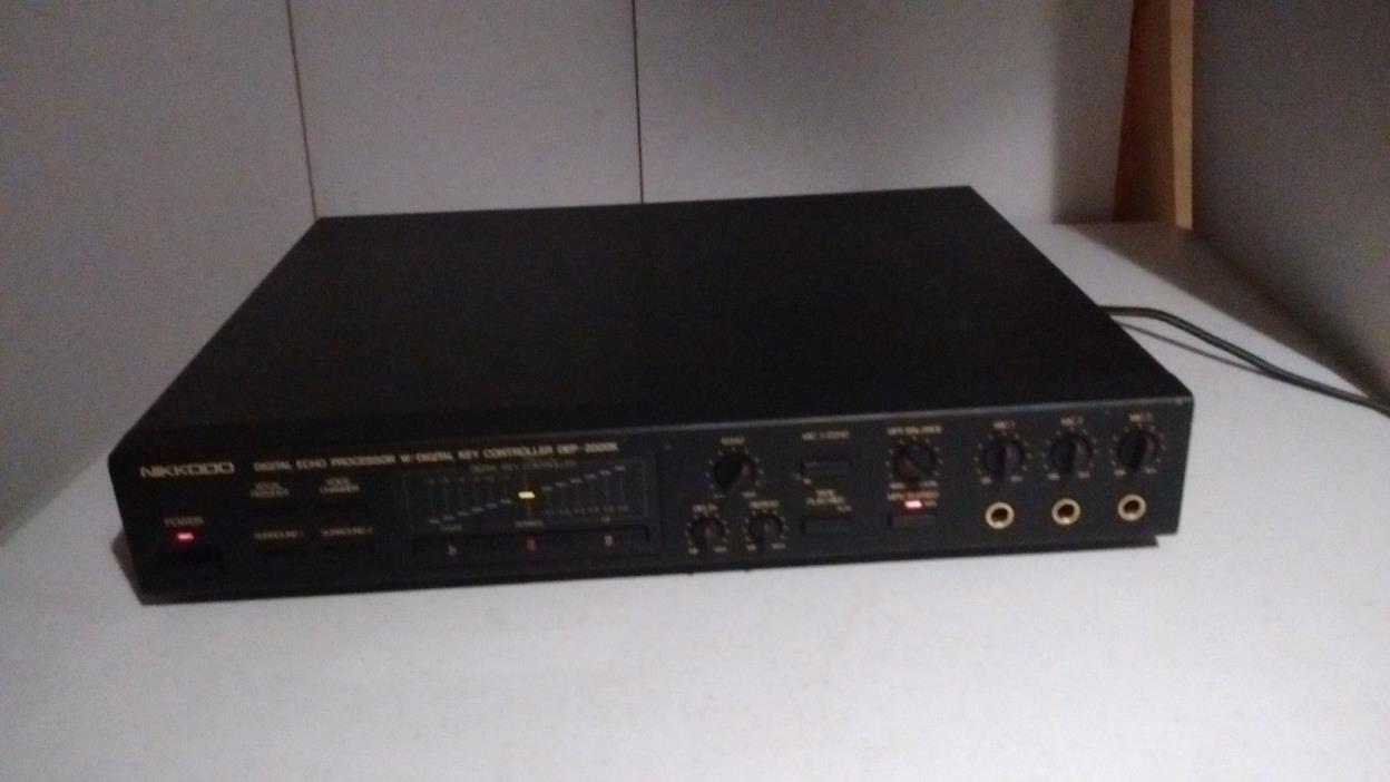 Nikkodo Digital Echo Processor DEP-2000K With Digital Key Controller Karaoke